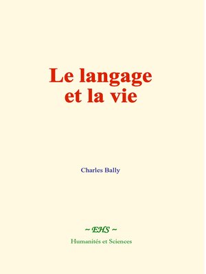 cover image of Le langage et la vie